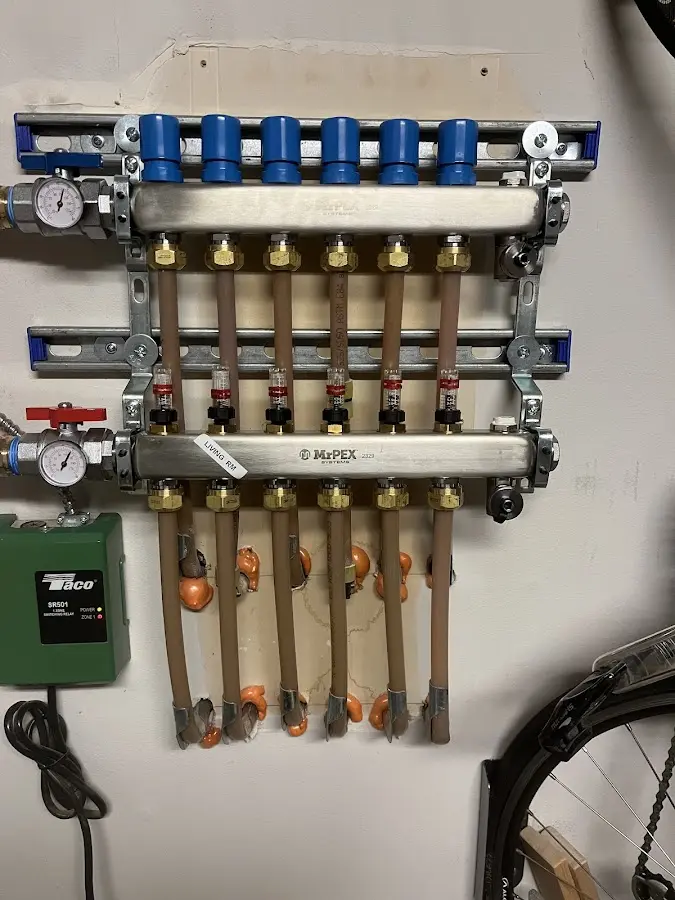 Plumber performing Gas Leak Detection at a residential property in Vado